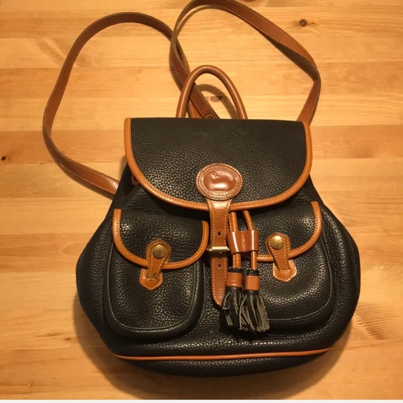 Vintage Dooney and Bourke Leather Backpack